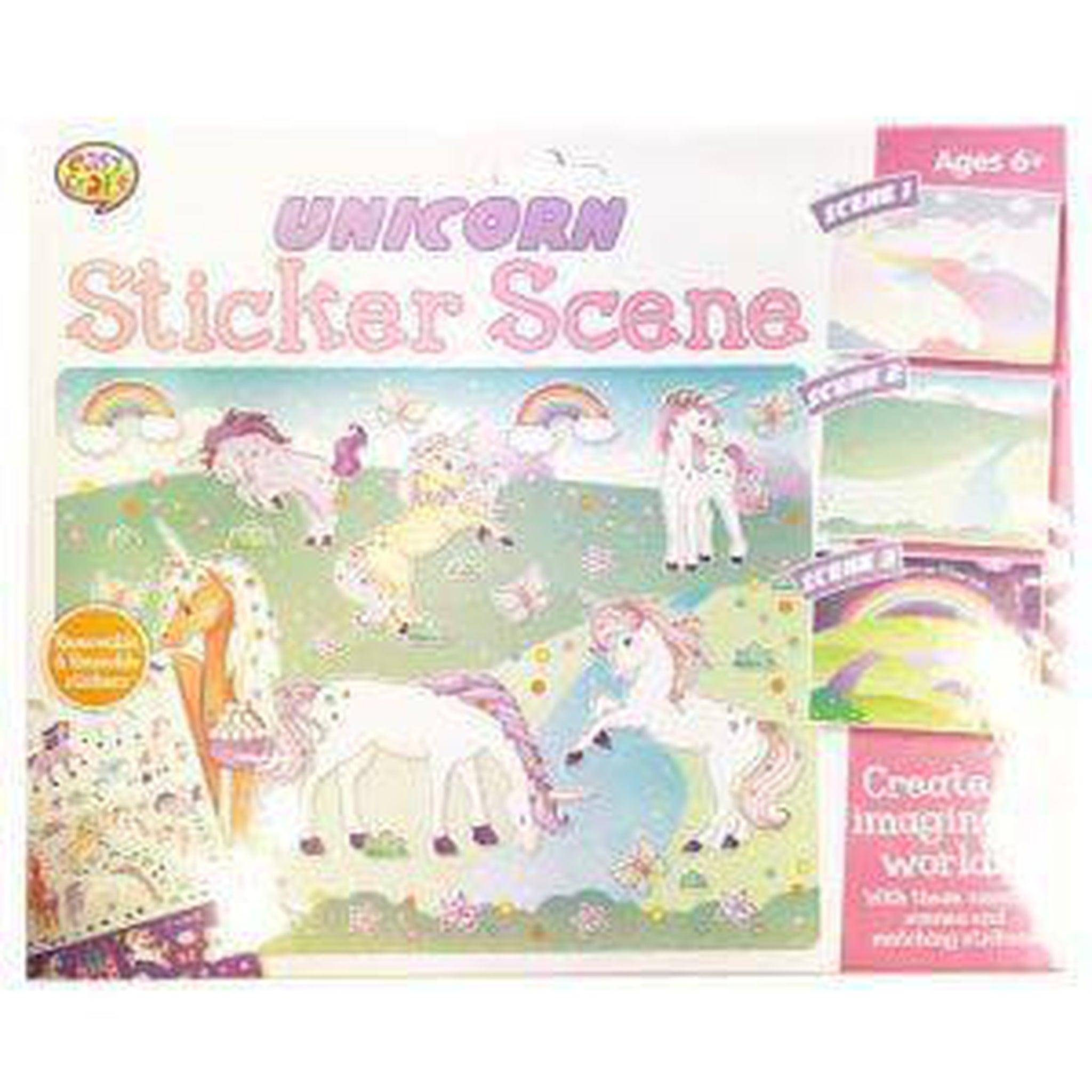 Unicorn Sticker Scene - PoundToys